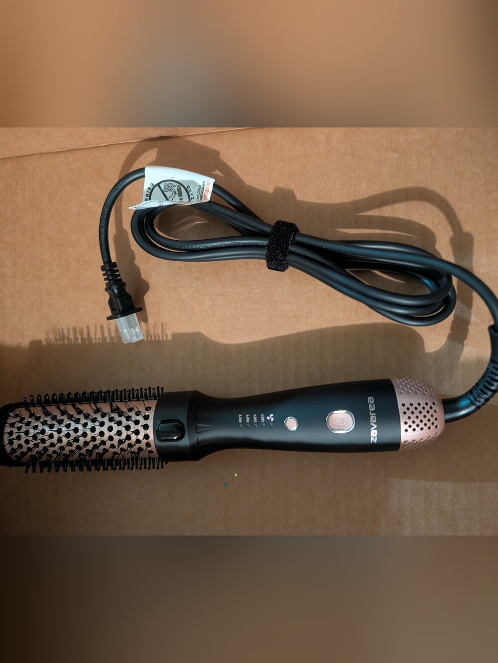 Zavarea 1.5” Thermal Heated Round Brush Hair Volumizer- Tested/No Box Black/Rose